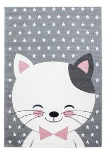 Ružovo-sivý detský koberec 80x150 cm Kids – Ayyildiz Carpets