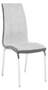 Štýlová jedálenská stolička, farba sivá (k201226)