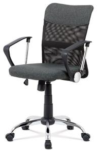 Kancelárska stolička, šedá látka a čierna sieťovina MESH (a-Z202 šedá)