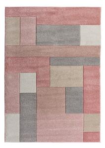 Ružovo-sivý koberec Flair Rugs Cosmos, 80 × 150 cm