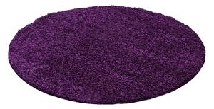 Tmavofialový okrúhly koberec ø 200 cm Life – Ayyildiz Carpets