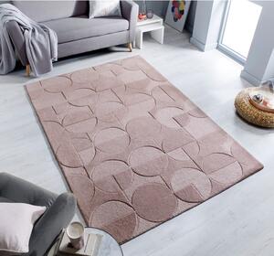 Ružový vlnený koberec Flair Rugs Gigi, 200 x 290 cm