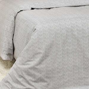 Goldea bavlnené posteľné obliečky - biela mozaika na hnedom 140 x 220 a 70 x 90 cm