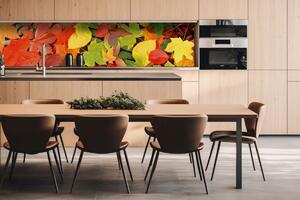 DIMEX | Dibond doska za kuchynskú linku | DBW-26060-027 Listy | 260 x 60 cm
