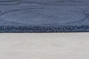 Modrý koberec z vlny Flair Rugs Gigi, 120 × 170 cm