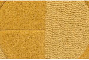 Žltý koberec z vlny Flair Rugs Gigi, 120 × 170 cm