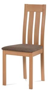 Elegantná jedálenská stolička vyrobená z masívneho dreva vo farbe buk