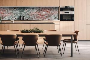 DIMEX | Dibond doska za kuchynskú linku | DBW-26060-262 Starý plech | 260 x 60 cm