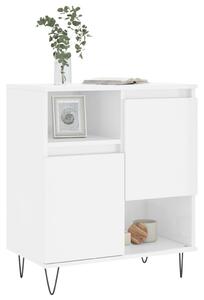 Komoda vysoký lesk biela 60x35x70 cm spracované drevo