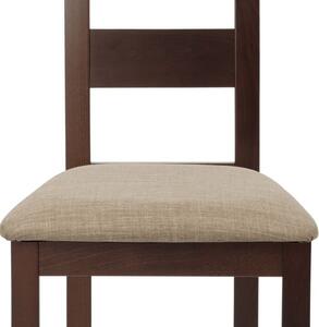 Elegantná jedálenská stolička z masívneho dreva vo farbe orech (a-2603 orech)