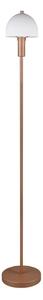 Stojacia lampa v bronzovej farbe so skleneným tienidlom (výška 120 cm) Glenn – Trio