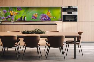 DIMEX | Dibond doska za kuchynskú linku | DBW-26060-113 Motýle | 260 x 60 cm