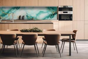 DIMEX | Dibond doska za kuchynskú linku | DBW-26060-208 Smaragdový mramor | 260 x 60 cm
