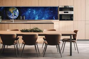 DIMEX | Dibond doska za kuchynskú linku | DBW-26060-230 Zemegule | 260 x 60 cm