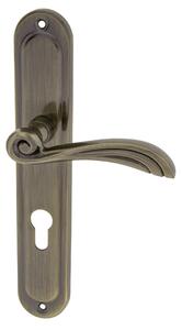 Alub Gracja patina - dverové štítové kovanie 72 mm