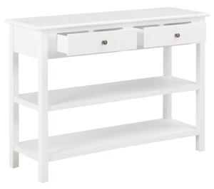 Komoda z drevotriesky biela 110x35x80 cm