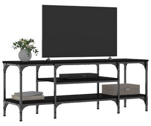 TV skrinka čierna 121x35x45 cm kompozitné drevo a železo