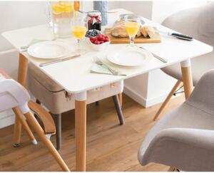 Jednoduchý, no zároveň moderný stôl v bielej farbe (k229189)
