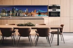DIMEX | Dibond doska za kuchynskú linku | DBW-26060-017 Manhattan | 260 x 60 cm
