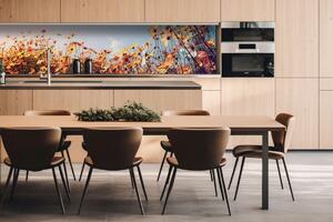 DIMEX | Dibond doska za kuchynskú linku | DBW-26060-123 Jarná lúka | 260 x 60 cm