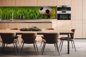 DIMEX | Dibond doska za kuchynskú linku | DBW-26060-038 Futbalová lopta | 260 x 60 cm