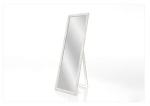 Stojacie zrkadlo s bielym rámom Styler Sicilia, 46 x 146 cm