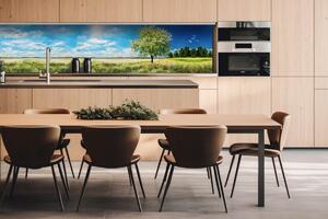 DIMEX | Dibond doska za kuchynskú linku | DBW-26060-085 Strom na lúke | 260 x 60 cm