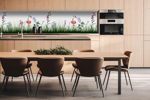 DIMEX | Dibond doska za kuchynskú linku | DBW-26060-182 Lúčny dizajn | 260 x 60 cm