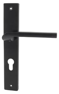 Alub Zoya čierna - dverové štítové kovanie 72 mm