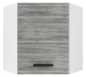 Kuchynská skrinka Belini horná rohová 60 cm šedý antracit Glamour Wood TOR SGN60/1/WT/GW1/0/B1