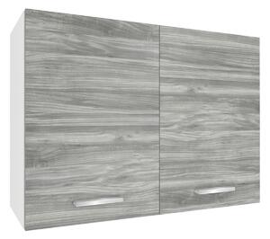 Kuchynská skrinka Belini horná 80 cm šedý antracit Glamour Wood TOR SG80/1/WT/GW1/0/U