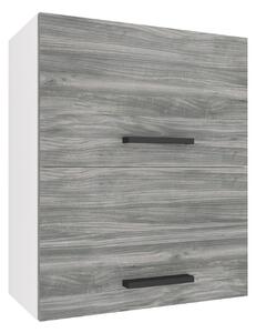 Kuchynská skrinka Belini horná 60 cm šedý antracit Glamour Wood TOR SGP2-60/1/WT/GW1/0/B1