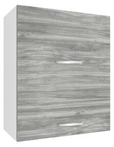 Kuchynská skrinka Belini horná 60 cm šedý antracit Glamour Wood TOR SGP2-60/1/WT/GW1/0/E