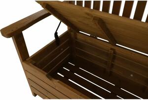 Záhradná lavička vyrobená z dreva hnedá, 150cm (k261035)
