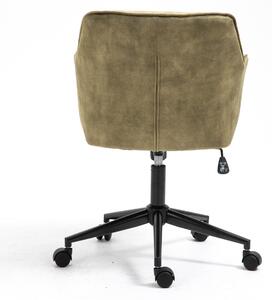 Kancelárska stolička KIPPER olivová/čierna