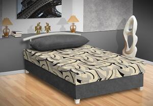 Čalúnená posteľ s úložným priestorom Katy 120 Barva: šedá
