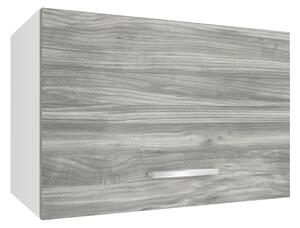 Kuchynská skrinka Belini nad digestor 60 cm šedý antracit Glamour Wood TOR SGP60/2/WT/GW1/0/E