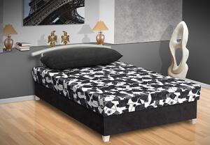 Čalúnená posteľ s úložným priestorom Katy 120 Barva: černá