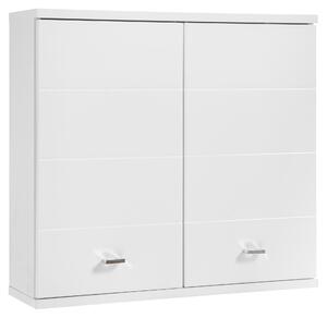 ZÁVESNÁ SKRINKA, biela s vysokým leskom, biela, 76/71/23 cm Xora - Kúpeľňové skrinky