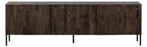 Hnedý TV stolík z borovicového dreva 180x56x46 cm Bono – WOOOD
