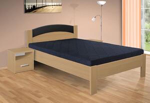 Drevená posteľ Jason 200x140 cm farba lamina: buk 381, typ úložného priestoru: bez úložného priestoru, typ matraca: bez matraca