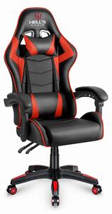 Hells Herné kreslo Hell's Chair HC-1007 RED Black