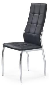 Jedálenská stolička Belini čierná kovové nohy Loreno