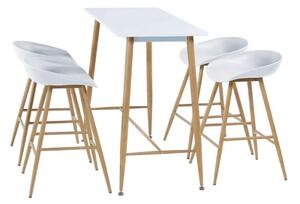 Barový stolík v bielej farbe (k297902)