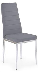 Jedálenská stolička Belini popol kovové nohy Moderno
