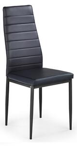Jedálenská stolička Belini čierna kovové nohy Moderno