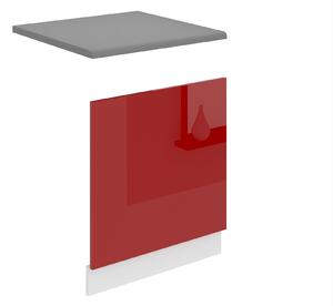 Panel na umývačku Belini Premium Full Version odkrytý 60 cm červený lesk s pracovnou doskou