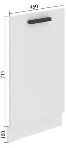 Panel na umývačku Bekini Premium Full Version zakrytý 45 cm šedý lesk s pracovnou doskou