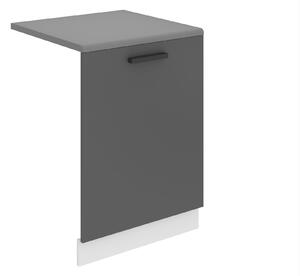 Panel na umývačku Bekini Premium Full Version zakrytý 60 cm šedý mat s pracovnou doskou