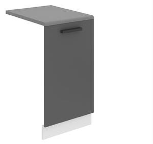 Panel na umývačku Bekini Premium Full Version zakrytý 45 cm šedý mat s pracovnou doskou